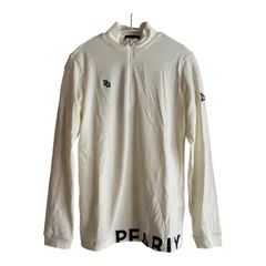 MN4 【タグ付き新品】PEARLY GATES パーリーゲイツ ハーフジップ 長袖カットソー ホワイト レディース 1サイズ　4547709557504のサムネイル
