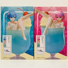 【飾磨店】 中古 レム＆ラム～クリームソーダ～1/7スケールフィギュア「Re:ゼロから始める異世界生活」