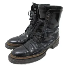 【中古】ドルチェ&ガッバーナ ロングブーツ 革靴 メダリオン ダービー ウィングチップ レースアップ ヒール 厚底 ドルチェ&ガッバーナ ドルガバ DOLCE&GABBANA ロングブーツ 革靴