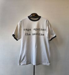 L】90s rage against the machine リンガーTシャツ - メルカリ