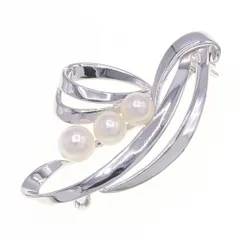  ミキモト ブローチ パール □S刻印 シルバー 中古