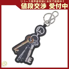  フェンディ バッグチャーム ダークグレー レザー メタル