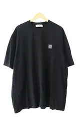 ストーンアイランド STONE ISLAND Cotton Jersey t-shirt ワンポイント ロゴ刺繍 コットン ジャージー 半袖 Tシャツ K1S152100034S0115 XXL 黒ブラック ブランド古着ベクトル 中古☆AA★250914