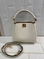 I【ヴィンテージ】kate spade ケイトスペード 2WAYハンドバッグ ホワイト ゴールド レディース ブランド オシャレ