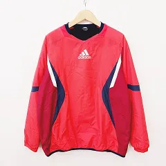 アディダス adidas ゴルフ スポーツウエア ジャケット スニード Vネック 蓄熱 裏起毛 防寒 オレンジ 赤 紺 レッド ネイビー O