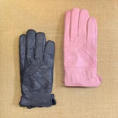 手袋 レディース 本革 暖かい おしゃれ プレゼント 冬 防寒 50代 60代 裏起毛 大きめ 大きい サイズ  かっこいい きれいめ 黒 ブラウン ピンク レザー ギフト 女性