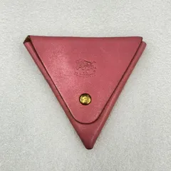 IL BISONTE イルビゾンテ コインケース レザー  三角形　ピンク 小銭入れ