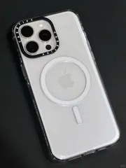 MagSafe対応 限定 シンプル透明 クリアフレーム iPhoneケース CASETiFY 無地 クリア スマホケース iPhone17/17Pro/17 Air/16/15/14/13/12 多機種対応