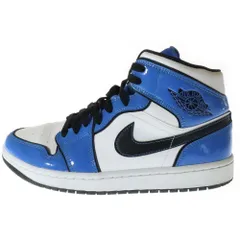 NIKE (ナイキ) AIR JORDAN 1 MID SIGNAL BLUE エアジョーダン1 ミッド SE シグナルブルー ハイカットスニーカー ブルー 27cm DD6834-402