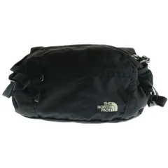THE NORTH FACE (ザノースフェイス) ロゴ刺繍 ナイロン ボディ ショルダーバッグ ウエストポーチ ブラック