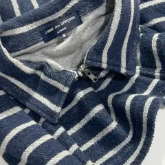 コム・デ・ギャルソン オム ストライプ 2006年 コットン ジップアップ ジャケット