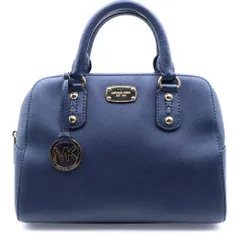 MICHAEL KORS (マイケルコース) 2WAYバッグ ハンドバッグ ショルダーバッグ レザー ネイビー ゴールド金具
