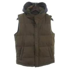 パッゾ PAZZO フード付き 中綿 ベスト カーキ グレー系 46