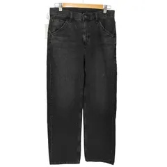 ユニクロ UNIQLO ワイドフィットジーンズ 黒 30 メンズ  30