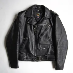 【美品】SCHOTT【613US/ワンスター ダブルライダースジャケット】38 USA製 ブラック ショット 25120259