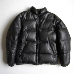 美品】SCHOTT【214D/レザーダウンジャケット】40 ブラック ショット
