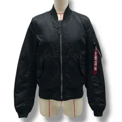 ALPHA INDUSTRIES アルファインダストリーズ MA-1 フライトジャケット リバーシブル アウター ミリタリー TA7010-201 黒 ブラック オレンジ Mサイズ レディース 秋 冬 ゴーゴー古着マルイ北千住店 17 No.1399