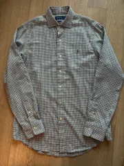 ポロ ラルフローレン クラシックフィット シャツ M サイズ グレーチェック RALPH LAUREN