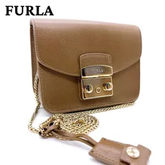 FURLA フルラ メトロポリス レザー クロスボディ ショルダーバッグ