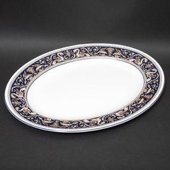 美品 希少刻印ウェッジウッドユーランダーパウダーオーバルプレート