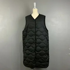 UNIQLO Ultra Light Down Long Vest Black ウルトラライトダウンロングベスト キルティング 無地 ブラック 黒 レディース XL 大きいサイズ 211-460913