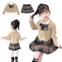 フォーマルスーツ ガールズ 小学生 女の子 入学式 卒業式 セットアップ 中学生 ジャケット シャツ 蝶リボン スカート フォーマルスーツ 卒服 ジュニアスーツ フォーマル 卒業式服 お受験 発表会
