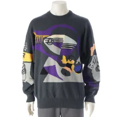 ジャンニ・ヴェルサーチェ コットン  総柄 ニット セーター マルチカラー 52【中古】のサムネイル