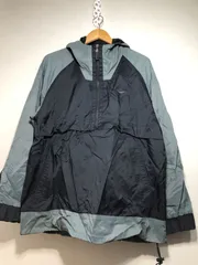 702141 NIKE ナイロン ハーフジップ ジャケット XL アノラック ブラック グレー ナイキ