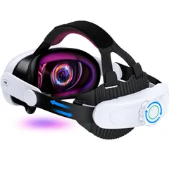 Elekasumiヘッドストラップ Meta Quest 3/3s & Quest 2用エリートストラップ交換用 調整ノブ付き 強化されたサポート 圧力軽減 快適VR ヘッドセットアクセサリー Y型デザイン