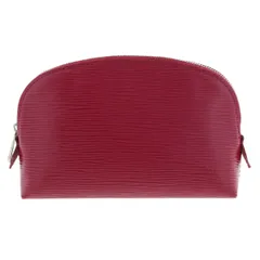 LOUIS VUITTON ルイ・ヴィトン エピ ポシェット・コスメティック セカンドバッグ M40641 エピレザー フーシャ レッド レディース ポーチ 【中古】