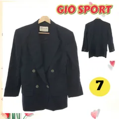 GIO SPORT ジオスポーツ テーラードジャケット ダブルブレステッド ブラック 7のサムネイル