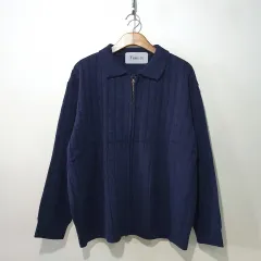 FW新作) ケーブル ツーウェイ KARA ジップアップ カーディガン 5color