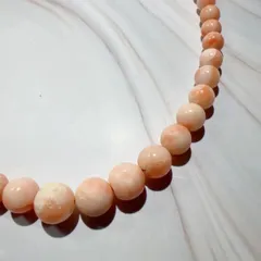 ピンクビーズ ネックレス（SILVER刻印）