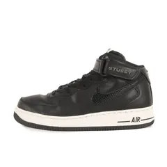 STUSSY ステューシー サイズ:US9.5(27.5cm) | 22SS NIKE AIR FORCE 1 07 MID SP (DJ7840-001) | ナイキ エアフォース1 ミッド | ブラック 黒 | スニーカー | コラボ 別注【中古】