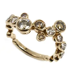 KASHIKEY K18BG ベゼル リング・指輪 BD085 ダイヤモンド1.00ct 11号 4.1g レディース 中古