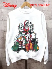 90'S MICKEY UNLIMITED ディズニー スウェット トレーナー Disney ミッキーマウス ドナルドダック グーフィー クリスマス ヴィンテージ