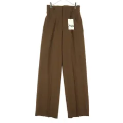 ZARA ザラ スラックスパンツ XS ブラウン レディース 古着