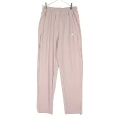 adidas アディダス ロゴプリント 薄手 ウインドパンツ M パープル AERO READY レディース 古着