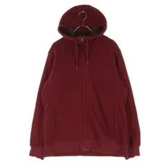 UNIQLO ユニクロ 長袖 ジップパーカー L レッド 内側 ボア メンズ 古着