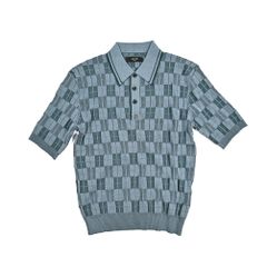 amiri メンズ レッド ニットポロシャツ - メルカリ