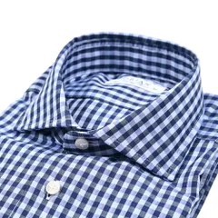 ORIAN オリアン / Vintage Classic コットン100% ホリゾンタルカラードレスシャツ / ブルー 431917