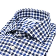 ORIAN オリアン / Vintage Classic コットン100% ホリゾンタルカラードレスシャツ / ブルー 432346