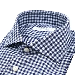 ORIAN オリアン / Vintage Classic コットン100% ホリゾンタルカラードレスシャツ / ブルー 432292