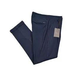 BERWICH ベルウィッチ / RETRO-GD ストレッチコットン ワンタックデニムスラックス デニスラ ネイビー 433325