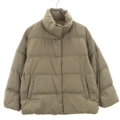 UNIQLO ユニクロ ウルトラライトコクーン ダウンジャケット S ベージュ 収納袋付き レディース 古着