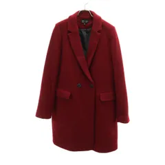 ZARA Trf collection ザラ トラファルック コレクション ダブルブレスト チェスターコート L レッド系 レディース 古着