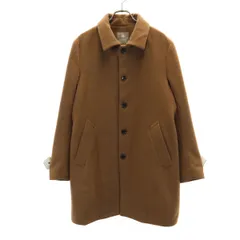 nano universe ナノユニバース ステンカラーコート M ブラウン 中綿 メンズ 古着