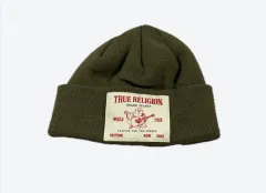 トゥルーレリジョン カーキ ビーニー