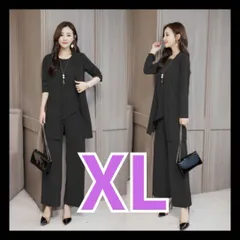 レディース3点セット XL フォーマル パンツスーツ セットアップ