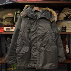 アルファ インダストリー N3B ミリタリー ファー フード マウンテンパーカー ジャケット パーカ 復刻 N132